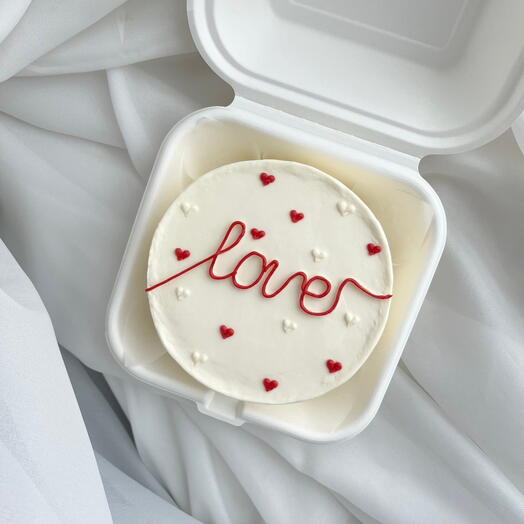 Бенто-торт Love на 14 февраля, на день влюбленных
