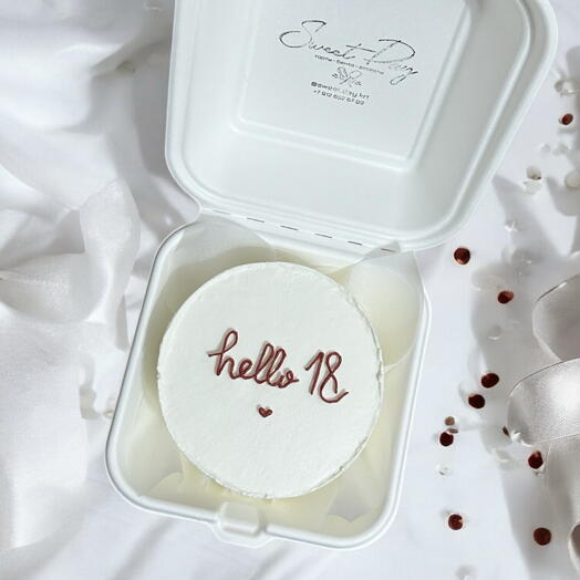 Бенто-торт «hello 18»
