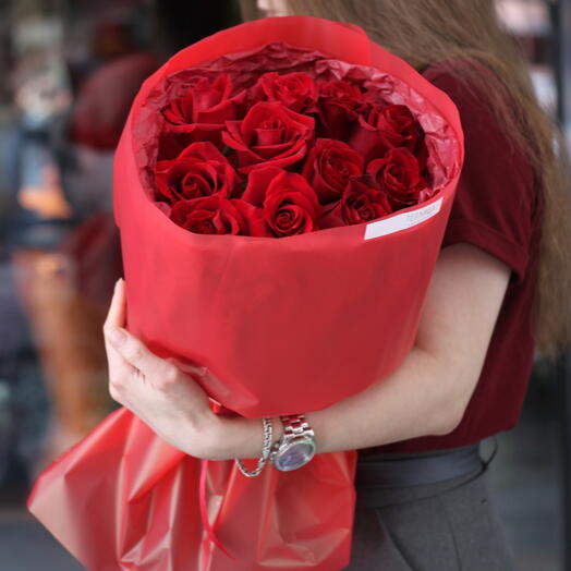 Rose in a round package