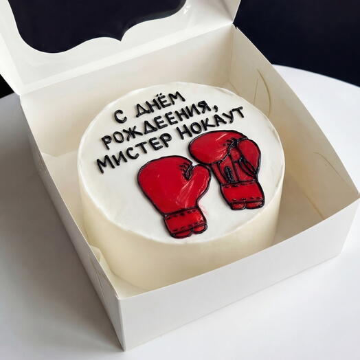 Бенто торт для боксера
