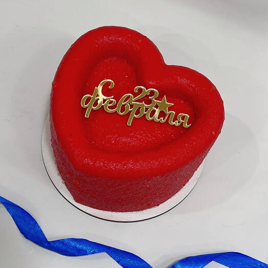 Бенто торт Сердце, 23 февраля