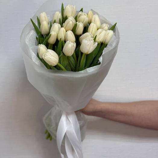 Букет из 25 тюльпанов