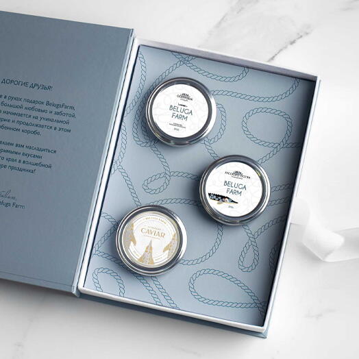 Книга-коллекция "Вкус Астрахани" с икрой 50г. Вариант 4