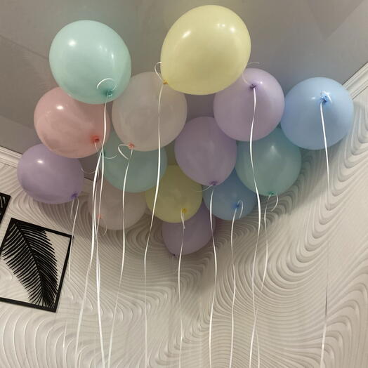 Гелиевые воздушные шары 15шт
