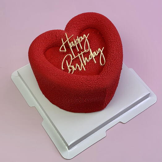 Бенто торт сердце Happy birthday