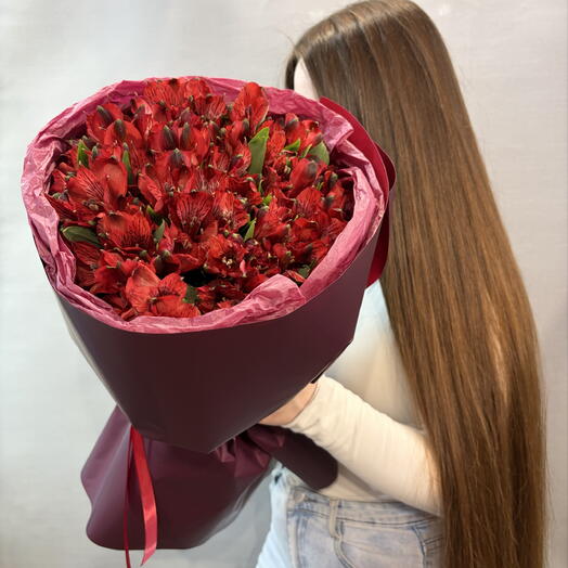 Букет с Альстромериями