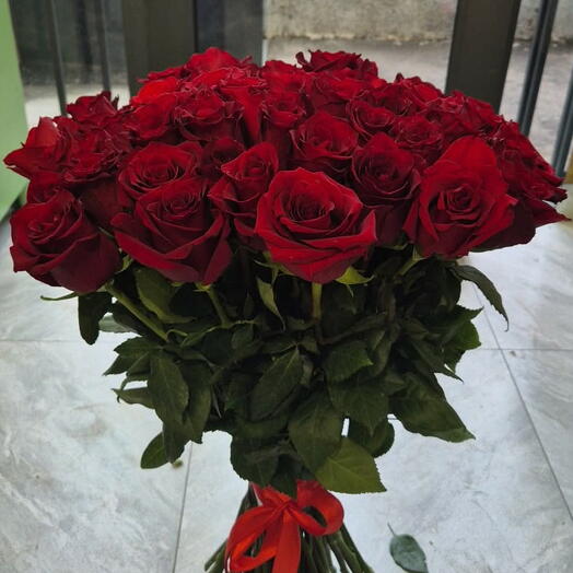 Classic 50 Red Roses Bouquet