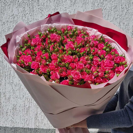 Кустовые пионовидные розы 25