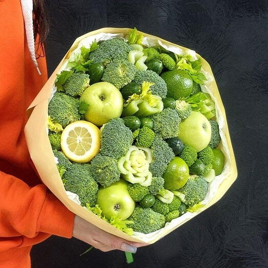 Овощной букет Зелененький