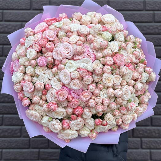 Букете из кустовых розы 💕 101ш