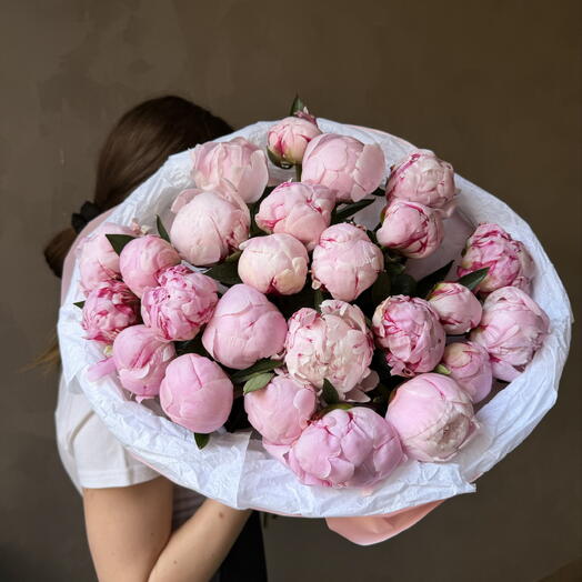 25 пионов Сара Бернар 🌸 Розовые, махровые, очень крупные, ароматные