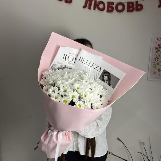 Букет white pink