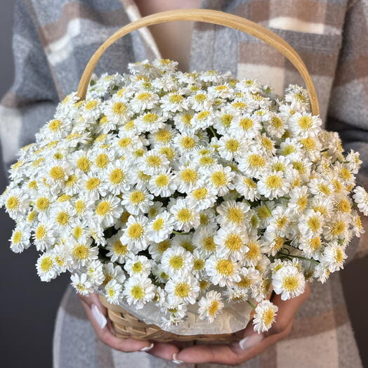 Корзиночка с ромашками