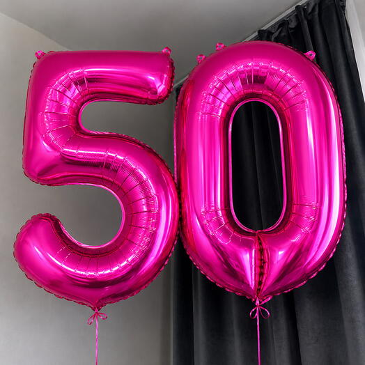 Шар фольгированный цифра «50»