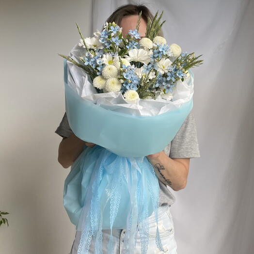 Букет «Небесный в полевом стиле»🦋