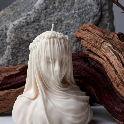 Свеча «Дама под вуалью» натуральный воск, идеальный подарок