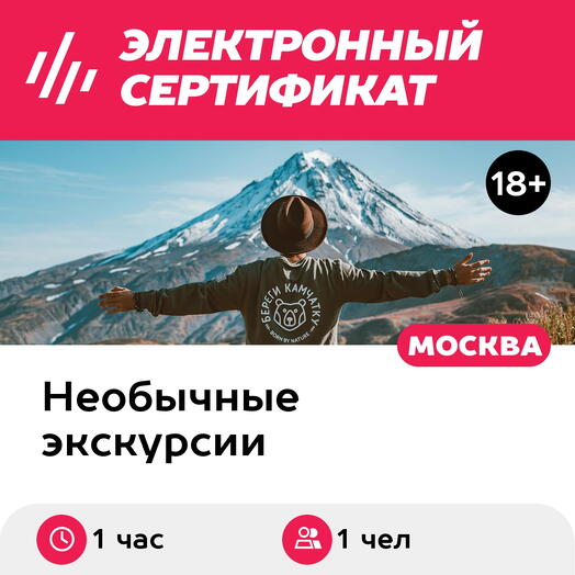Подарочный сертификат Мультимедийная выставка Большая Страна, 1 взрослый, будни (1 час)