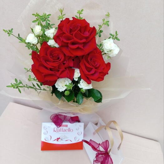 French roses + Raffaello