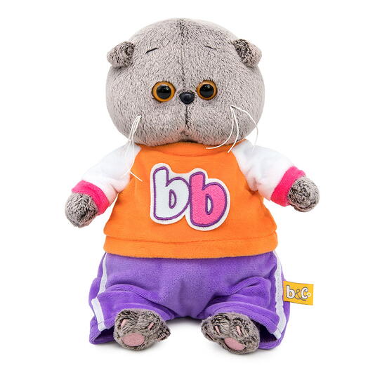Мягкая игрушка Басик BABY в костюмчике в стиле спорт-шик