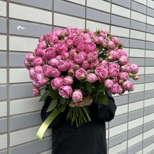 Шикарный букет из пионовидной кустовой розой🌹️Кустовая Роза