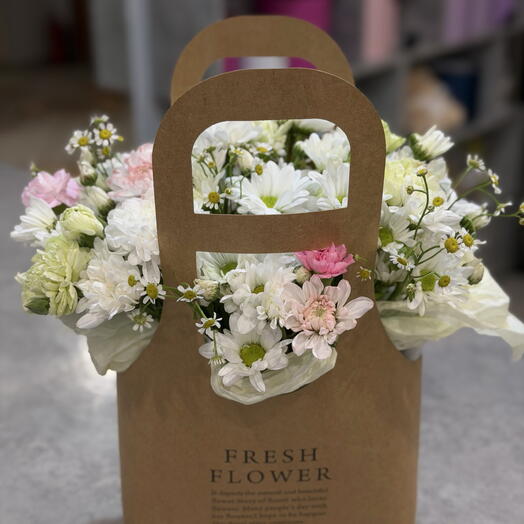 Летняя композиция в крафте 🌼