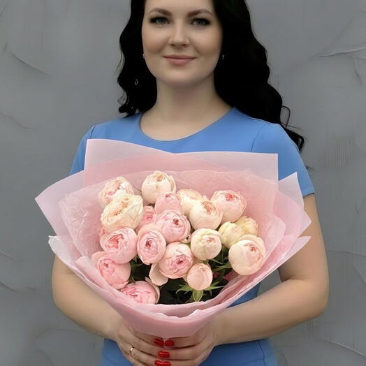 Роза кустовая пионовидная 5шт
