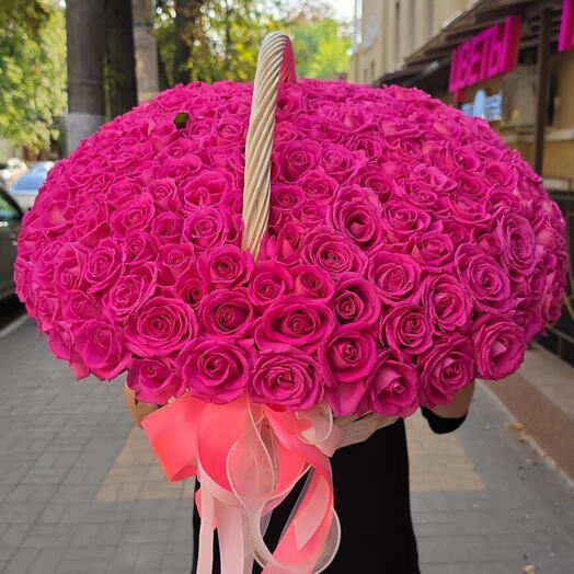 Композиция из 201 розы ️‍🔥🌹
