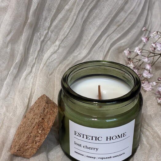 Аромасвеча ручной работы ESTETIC HOME lost cherry