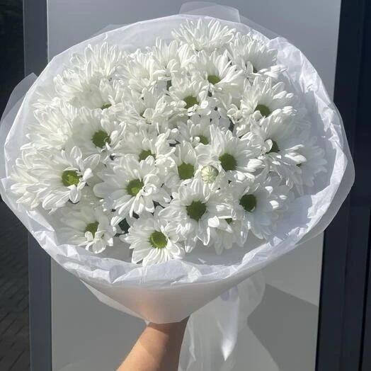 Букет из 5 ромашковых хризантем