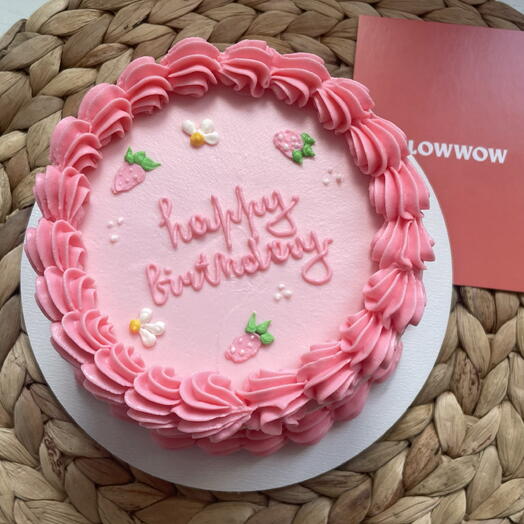Бенто торт ламбет цветочки ягодки happy birthday подруге сестре маме