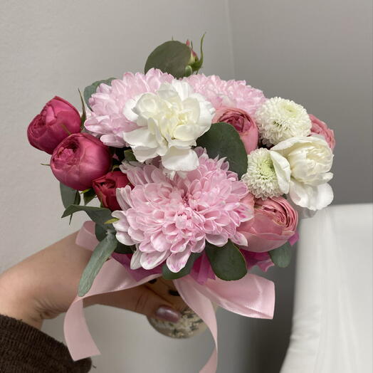 💕Красивый комплимент цветы в стаканчике Bloom room