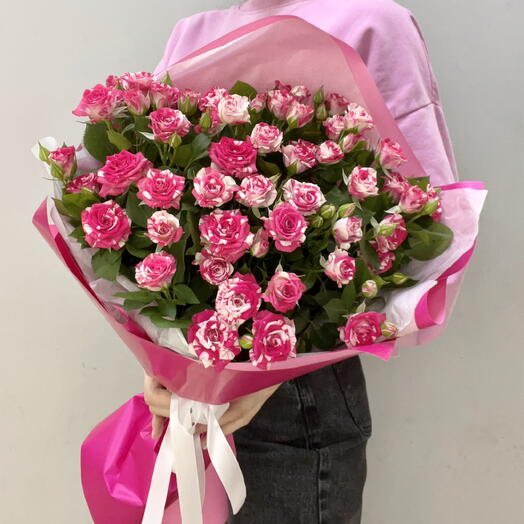 Букет Моно из кустовых роз 🌺
