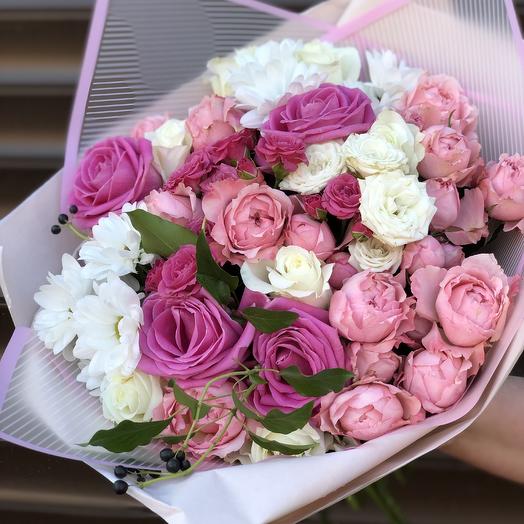 Сборный букет «Pink»