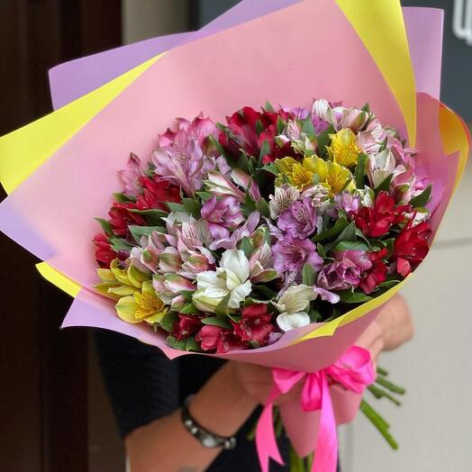 Monobook with alstroemeria