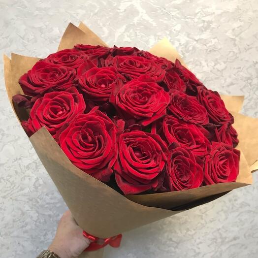 Rosa roja 25 piezas