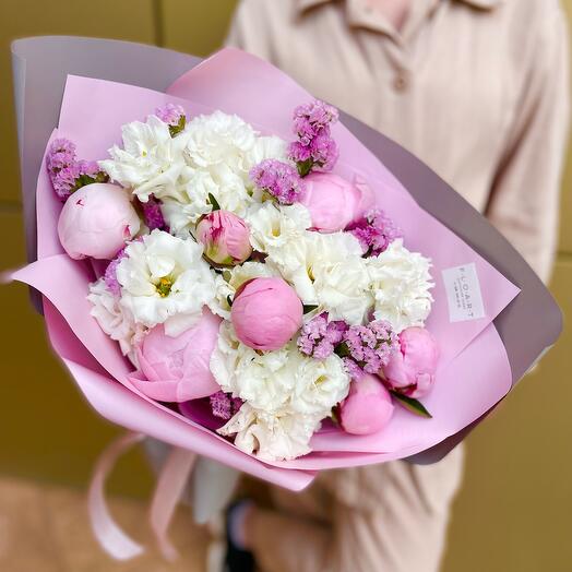 Bouquet with peonies