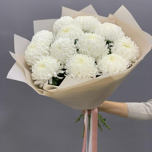 Bouquet of single-headed chrysanthemums, 11 pieces