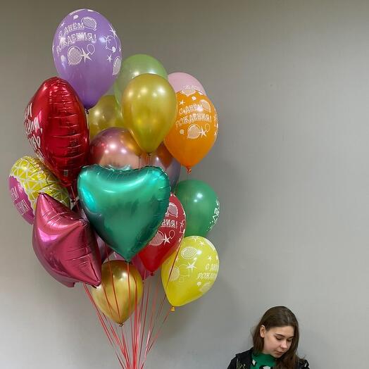 Fireworks from balloons 🎈🤩🎈21 pieces "Happy birthday"