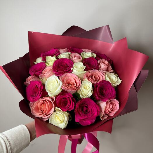 Букет 29 роз из микса Роз🌹