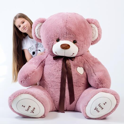 Large teddy bear 180 cm lingonberry Michael