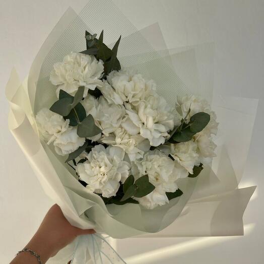 Bouquet "White dianthuses"