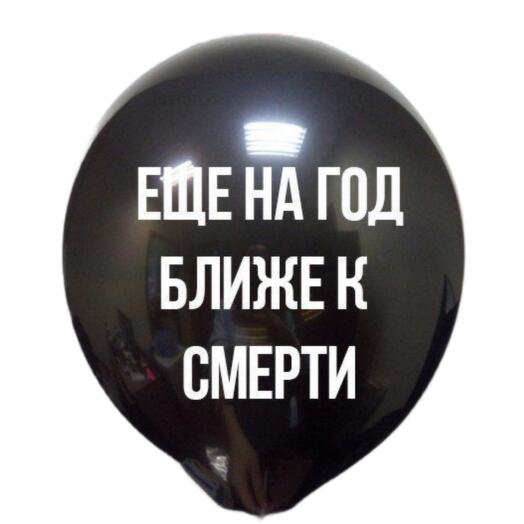 Воздушный шар с гелием Еще на год ближе к смерти 46