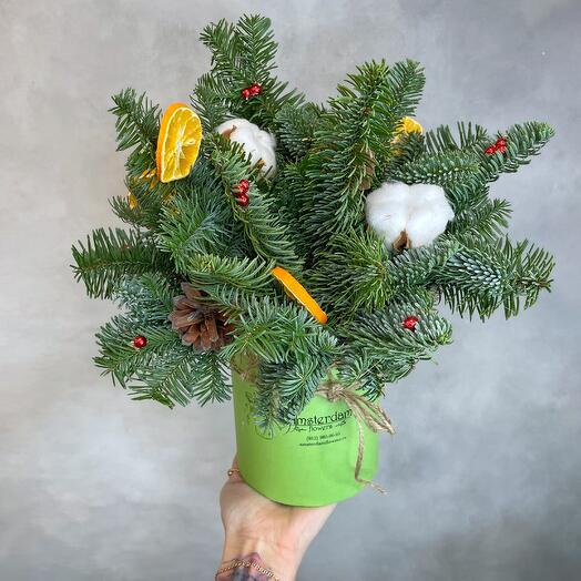 Шляпная коробка "Зимний Нобилис"