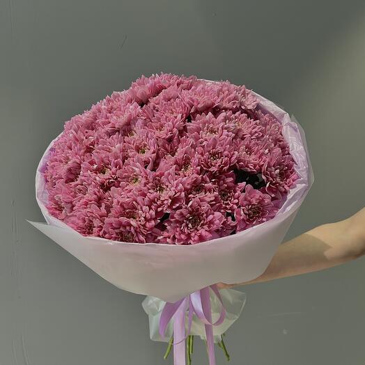 Монобукет из хризантемы кустовой