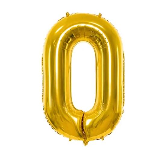 Balloon «0» gold