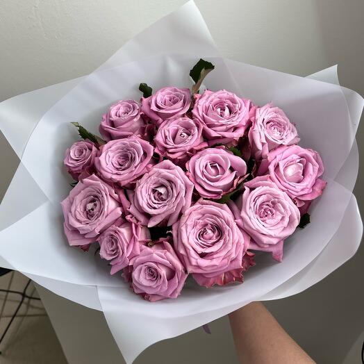 15 фиолетовых роз💜