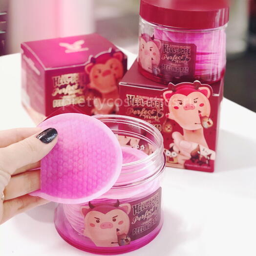 Elizavecca Hell - Pore Пилинг - пад очищающий Hell - Pore Perfect Wine Sparkling Peeling Pad - 30 шт