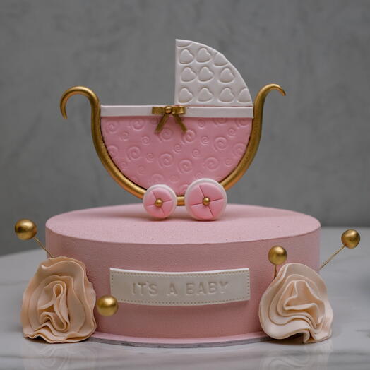 Girl Gender reveal cake