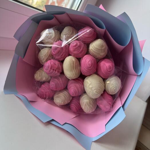 Букет из 21 клубник «Романтинка»