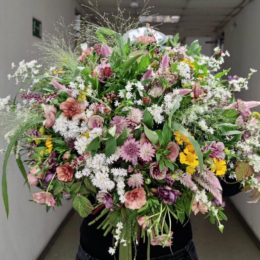 A real summer field bouquet